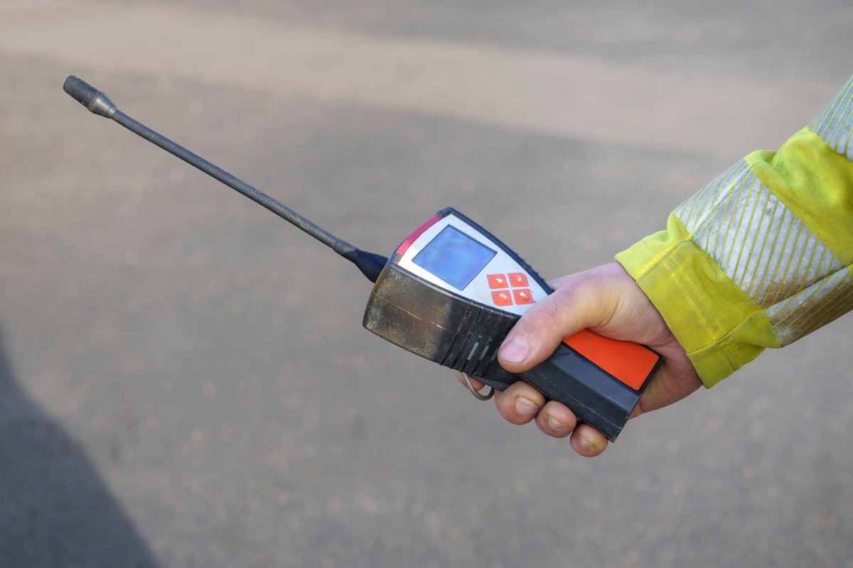 détection de fuite de gaz sous voirie ou trottoir