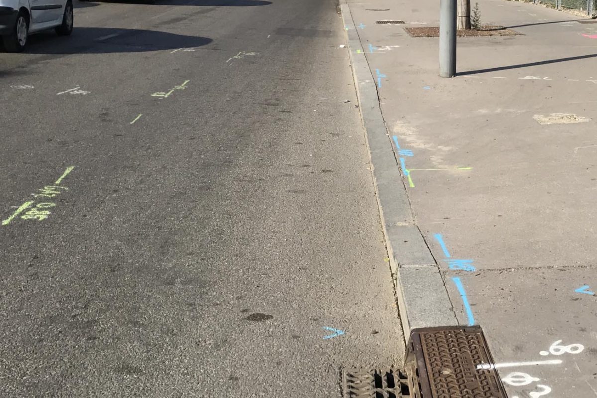 Marquage après détection de réseaux enterrés